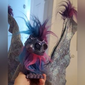 Rare Imaginarium Alfaro Drabbit Winged purple Cable Puppet Signed